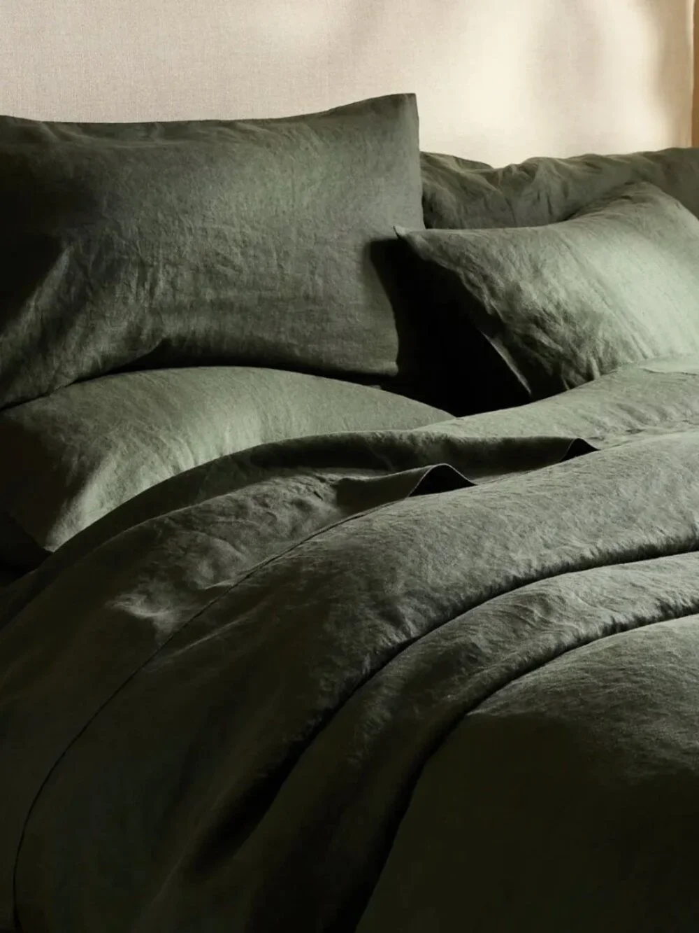 Quince 100% European Linen Duvet Cover TWIN Pine $134 Like New